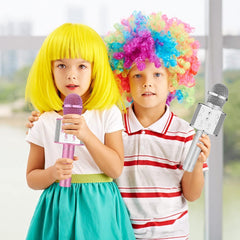 Durable aluminum design of Niskite kids microphone for daily play
