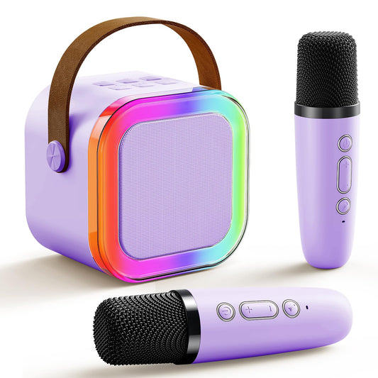 Niskite mini karaoke machine for kids with Bluetooth pairing for easy sing-alongs.