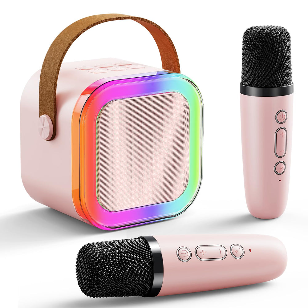 Niskite toddler karaoke machine with compact design, ideal for travel and family fun.