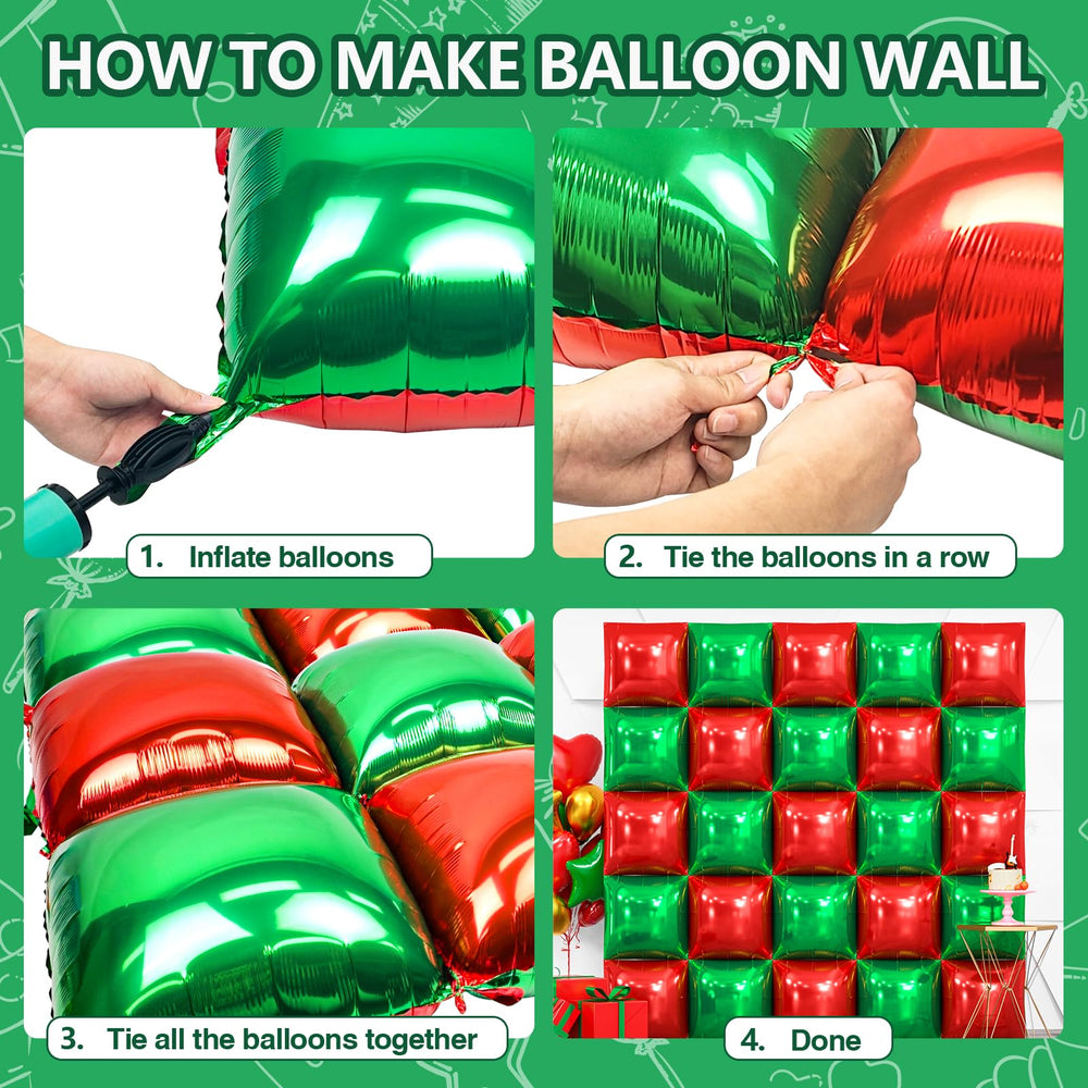 NISOCY reusable square foil balloons can be deflated for future celebrations.