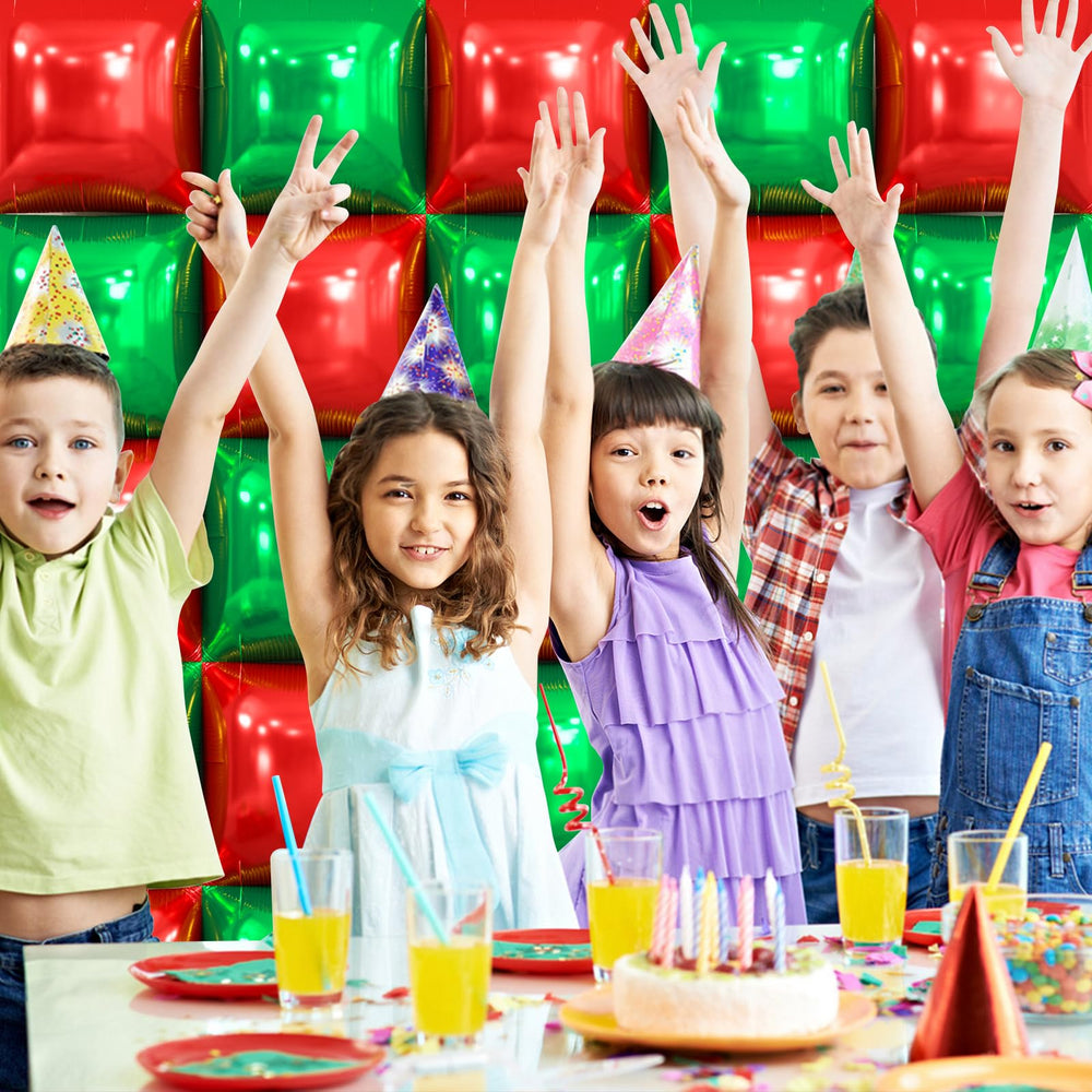 NISOCY bright red and green colors stay vivid through events thanks to premium foil.
