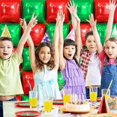 NISOCY bright red and green colors stay vivid through events thanks to premium foil.