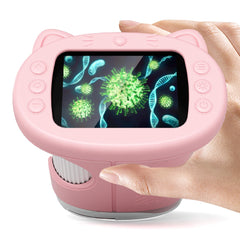 Nisumkey Digital Microscope shows 1000x view of plant cells for classroom exploration.