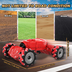 Nitigo Gesture RC Car all-terrain tires tackle sand, grass, snow.