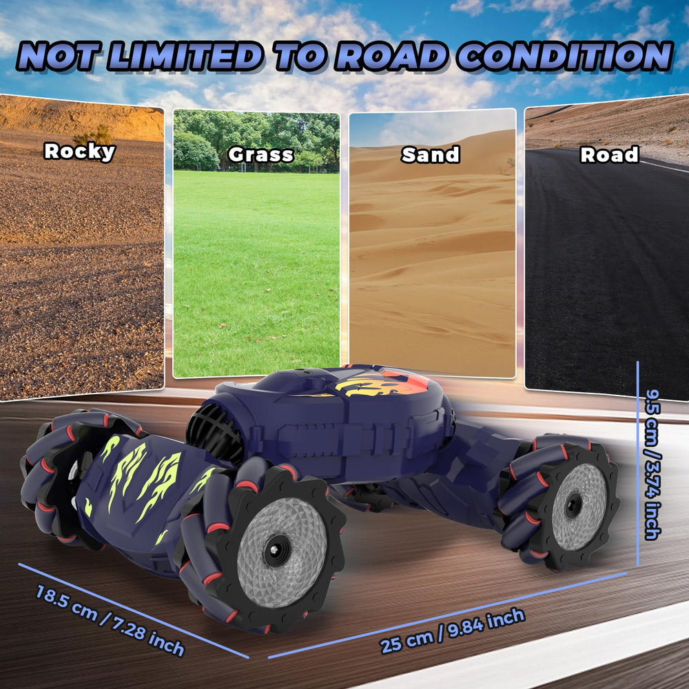 Nitigo Gesture RC Car dual battery setup extends playtime.