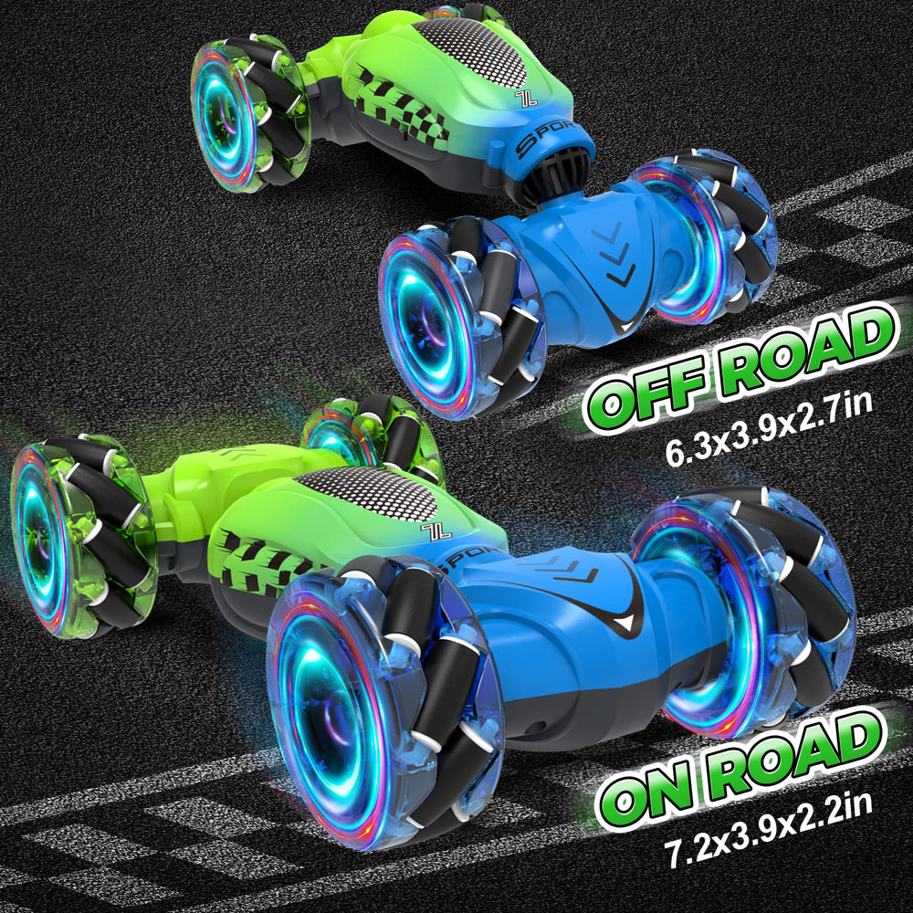 Nitigo stunt car performing drift and stunt maneuvers
