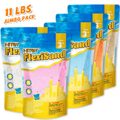 NiToy FlexiSand encourages shaping and kneading to build fine motor skills.