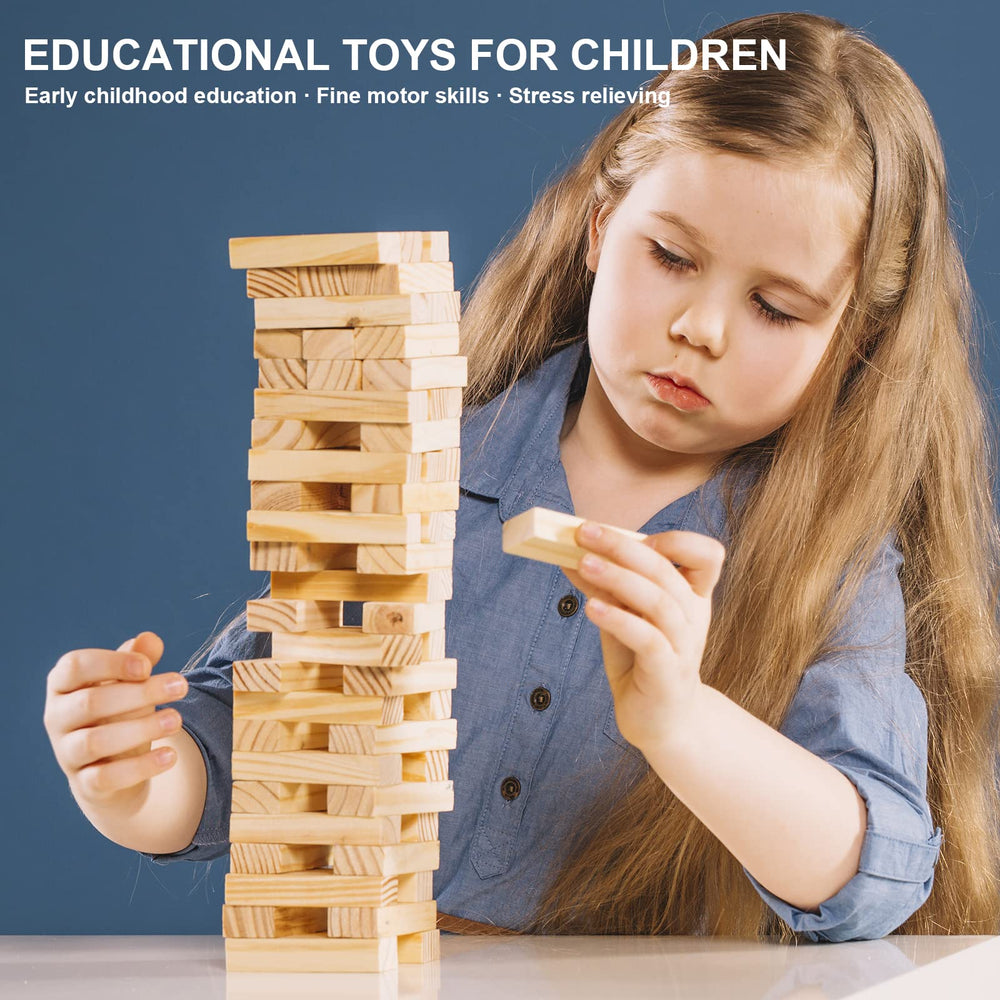 NiToy natural pine wood features a smooth burr-free surface for safe play.