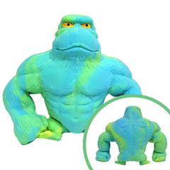 Niulife green monkey toy stretched during classroom or home activity