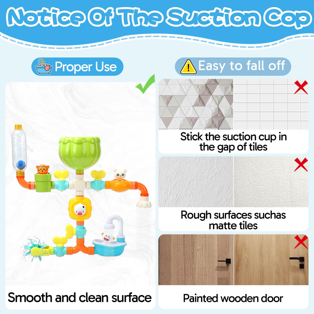 Niulife DIY play bath toy with endless pipe configurations for learning