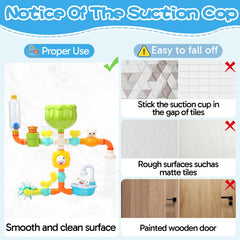 Niulife DIY play bath toy with endless pipe configurations for learning