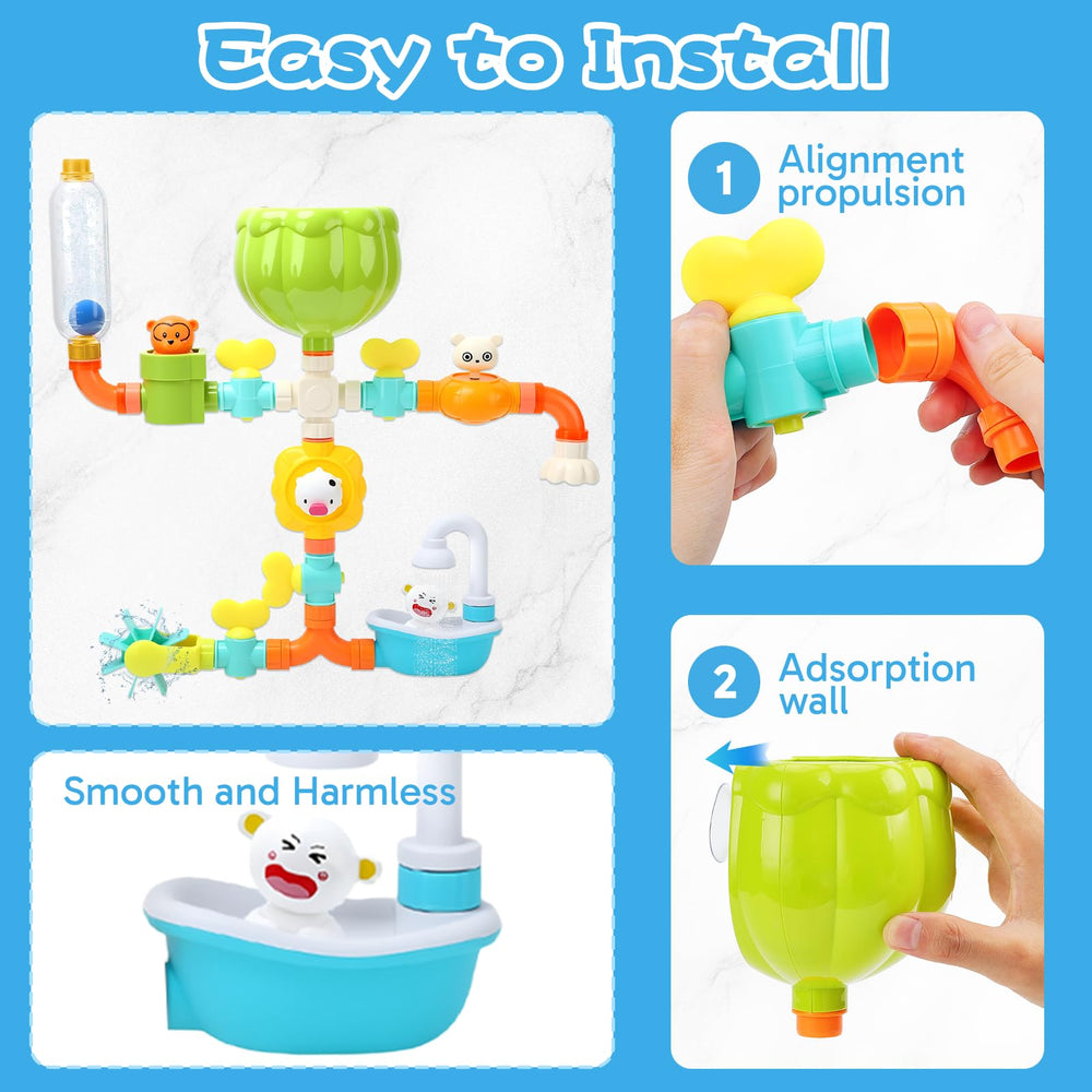 Niulife water wheel bath toy adds motion to water play