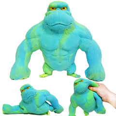 Niulife super stretchy monkey toy being pulled for stress relief and focus