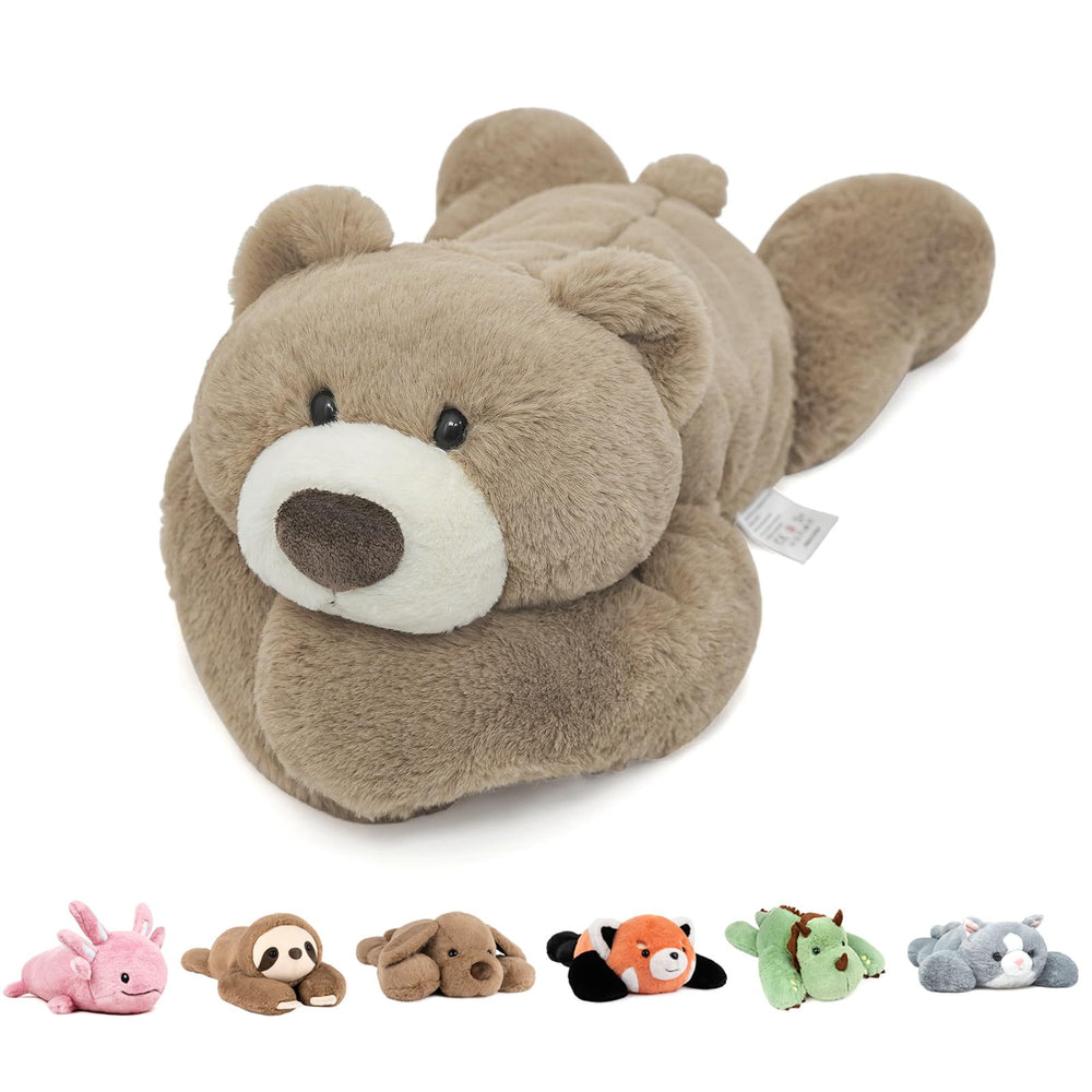 Niuniu Daddy 20-inch weighted bear close-up, soft fur for cozy hugs