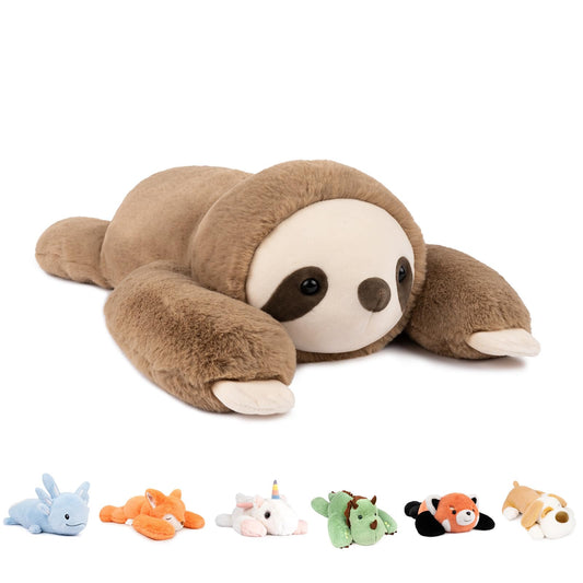 Niuniu Daddy 20-inch weighted sloth plush for cozy hugging at night