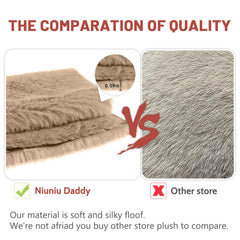 Niuniu Daddy 24in weighted teddy bear in bed for comfort