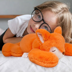 Niuniu Daddy 3.3 lb weighted fox plush ready for relaxing hugs