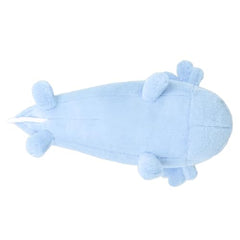 Niuniu Daddy blue axolotl weighted plush close-up fur, shows soft texture and detail