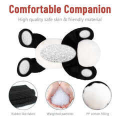Niuniu Daddy Panda Weighted Plush close-up fur shows soft texture.