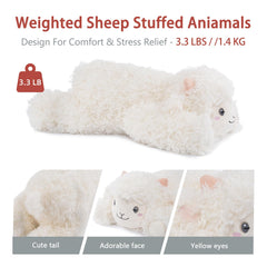 Niuniu Daddy pillowfort weighted animal in bed scene shows a cozy sleep companion