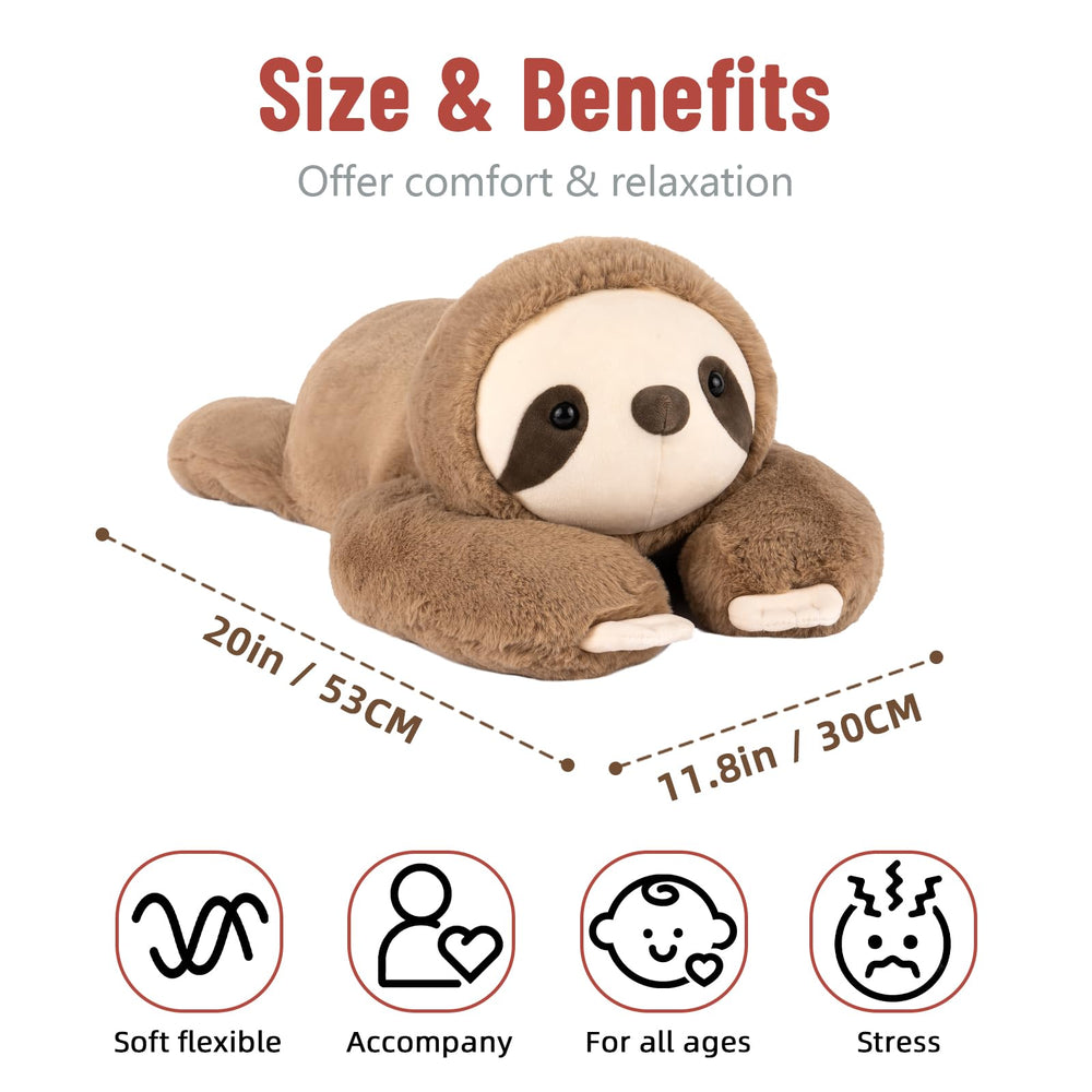 Niuniu Daddy weighted sloth ready for bedtime cuddle