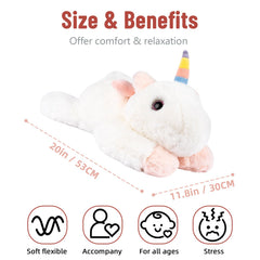 Niuniu Daddy unicorn stuffed animal ideal for home, school, car