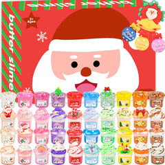 NiuSphere 40-pack Christmas slime kit offers varied textures for creative holiday play