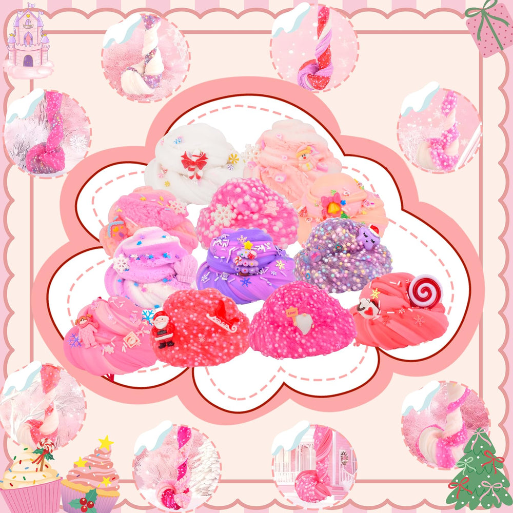 NiuSphere Slime Advent Calendar 2025 gradient pink theme brightening holiday decor