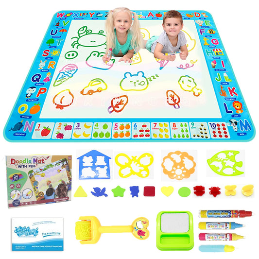 Niyopdg water doodle mat 40x32 inch offers large mess-free drawing space