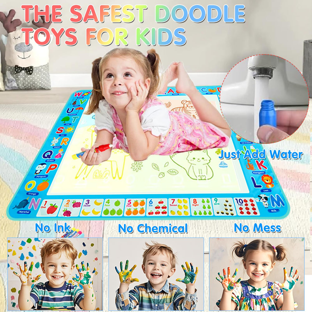 Niyopdg water doodle mat folds compactly for easy storage