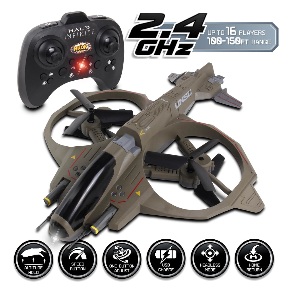 NKOK Halo Infinite AV-49 Wasp hovering mode highlights altitude hold for stable practice