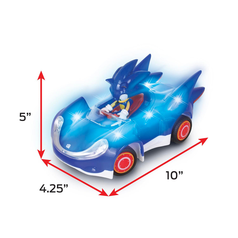 NKOK licensed Sega Sonic RC car adds authentic branding and display appeal.