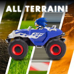 NKOK Sonic CrossWorlds Monster Truck off-road tires grip uneven terrain.