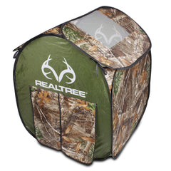 NKOK Realtree Pop Up Play House front view showing quick setup for outdoor play