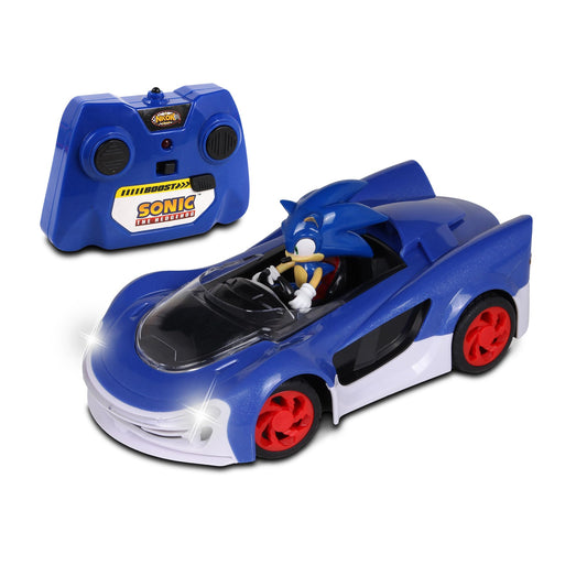 NKOK Sonic Racing CrossWorlds RC car ready for action with Sonic styling