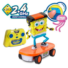 NKOK SpongeBob RC transmitter at 24GHz enables longer-distance control.