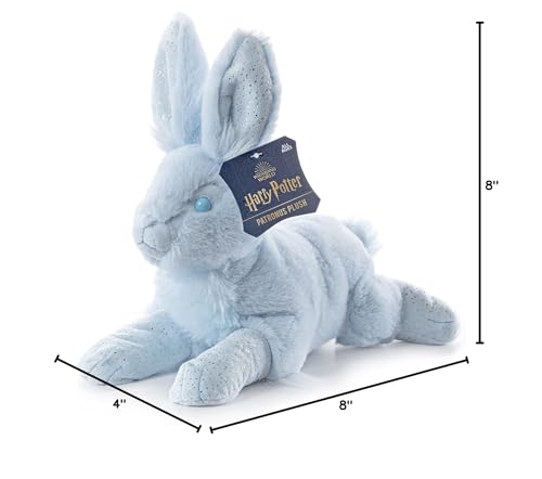 The Noble Collection Patronus Hare plush display-ready figure for desks