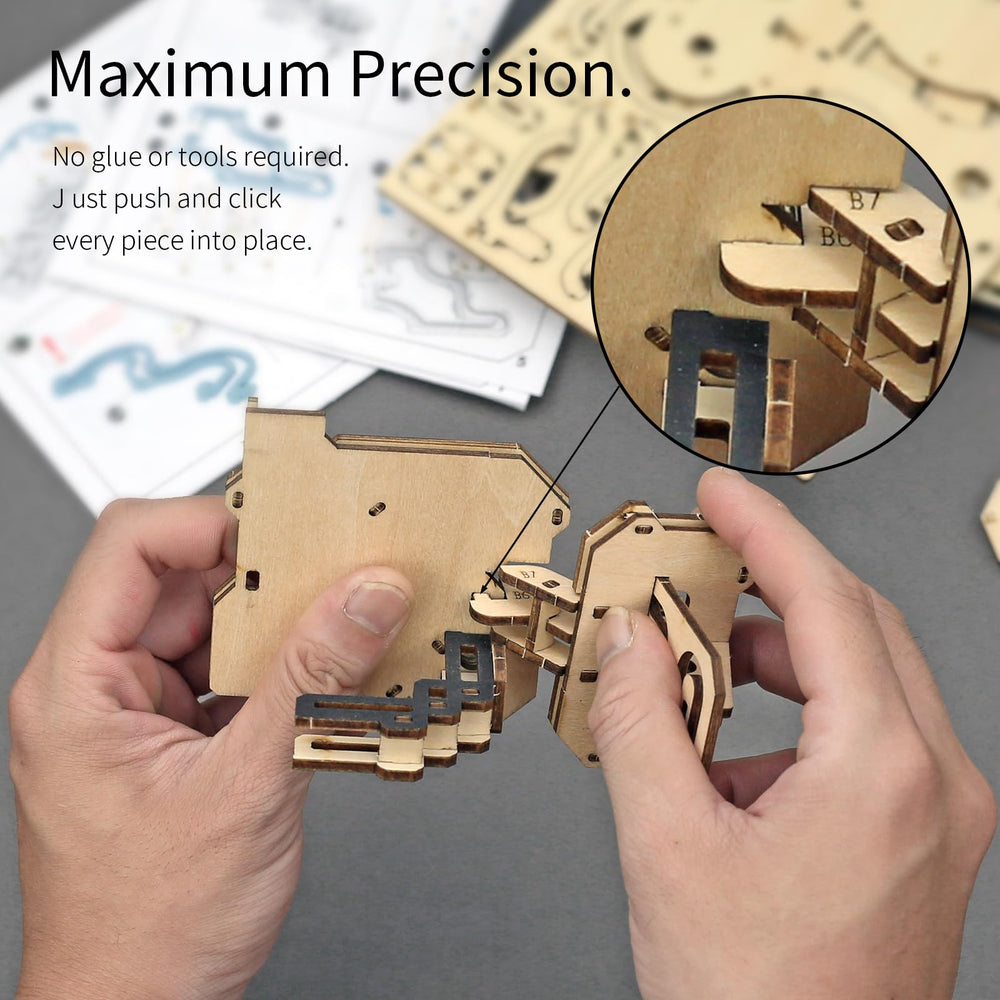 NOELKING acrylic enclosure display highlights the finished puzzle as modern decor.