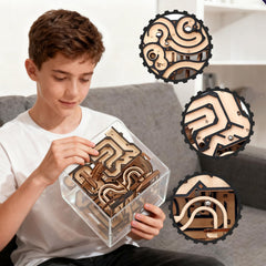 NOELKING steel marble ball in motion shows the puzzle's dynamic challenge.