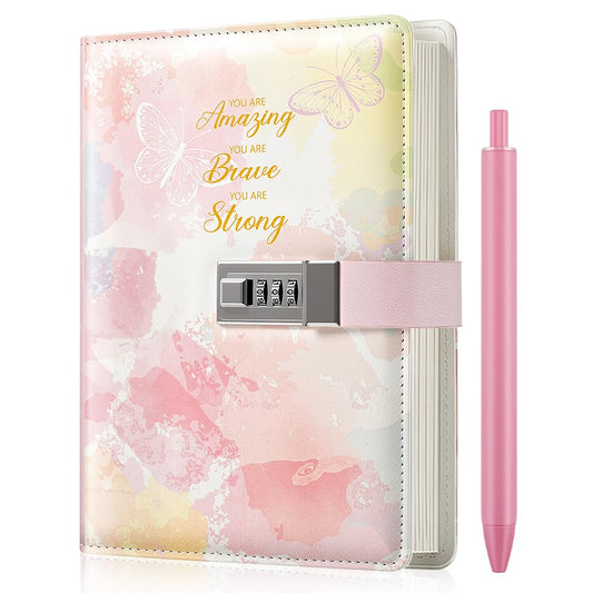 Nollh diary cover with lock for private journaling