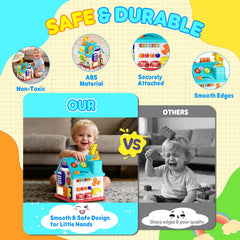 Noltola 20-in-1 Musical Learning House animal windows sparks color recognition.