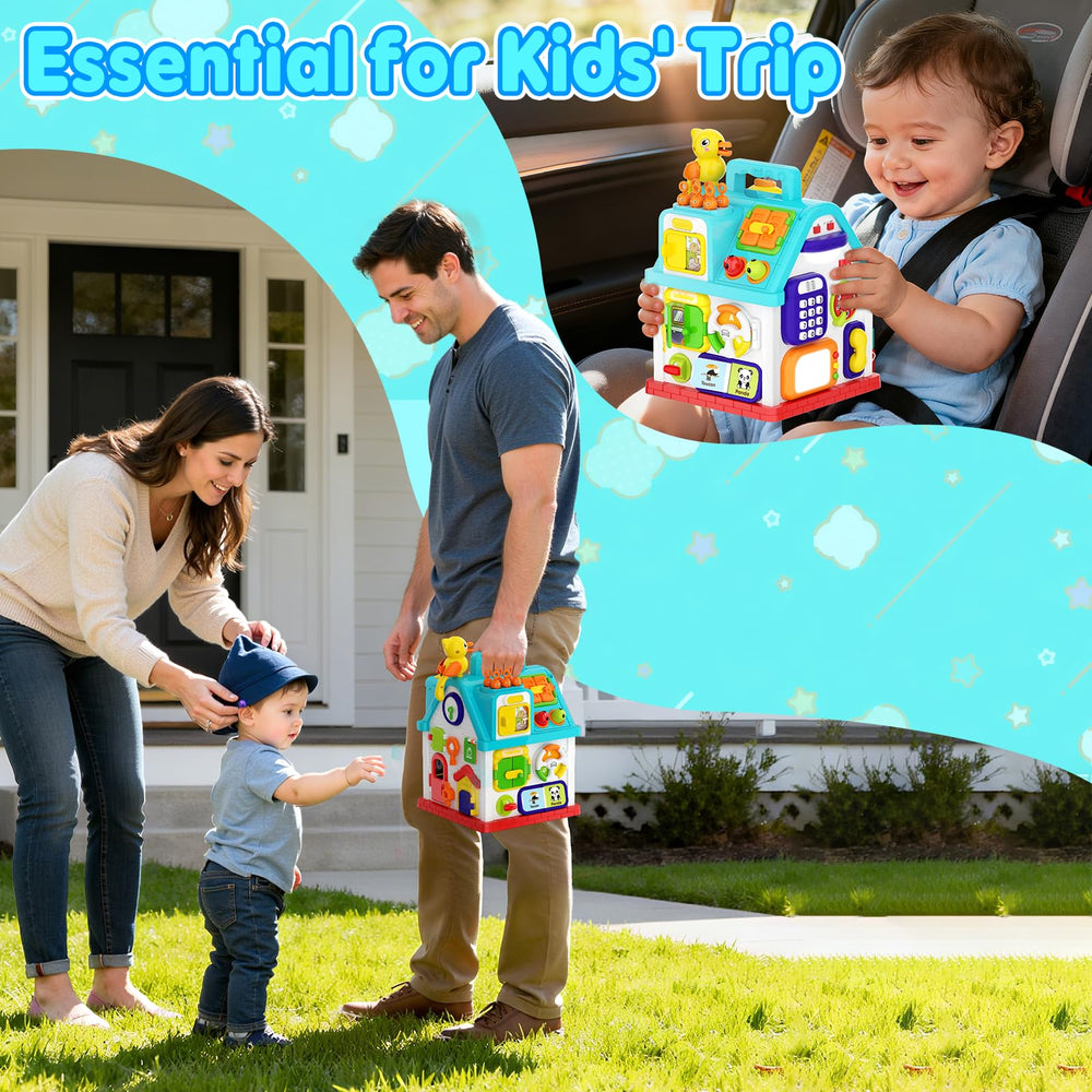 Noltola 20-in-1 Musical Learning House unlocking design fosters problem-solving during play.
