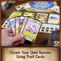 North Star Games Evolution depicts carnivore versus prey dynamics in action