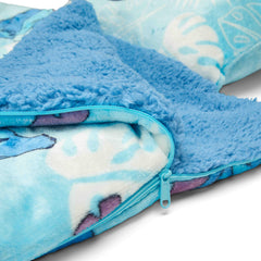 Northwest Lilo and Stitch slumber bag folded for compact travel and storage