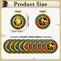 Nosiny armor of God coin back design highlights gospel themes for classroom or church use