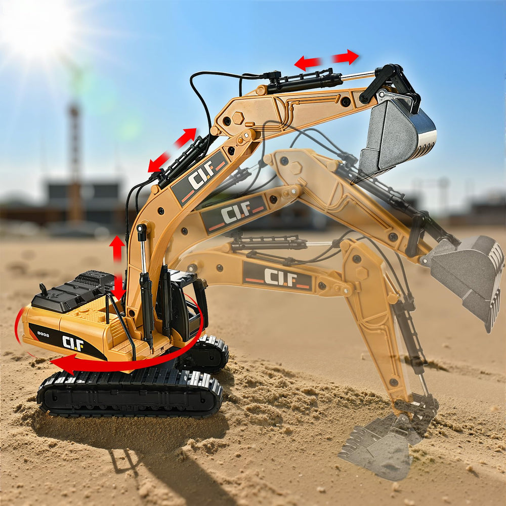 NOVAFUSION excavator toy crawler tracks enable easy push-and-go movement