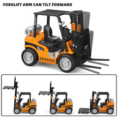 NOVAFUSION forklift toy mechanical arm in action supports imaginative role play.