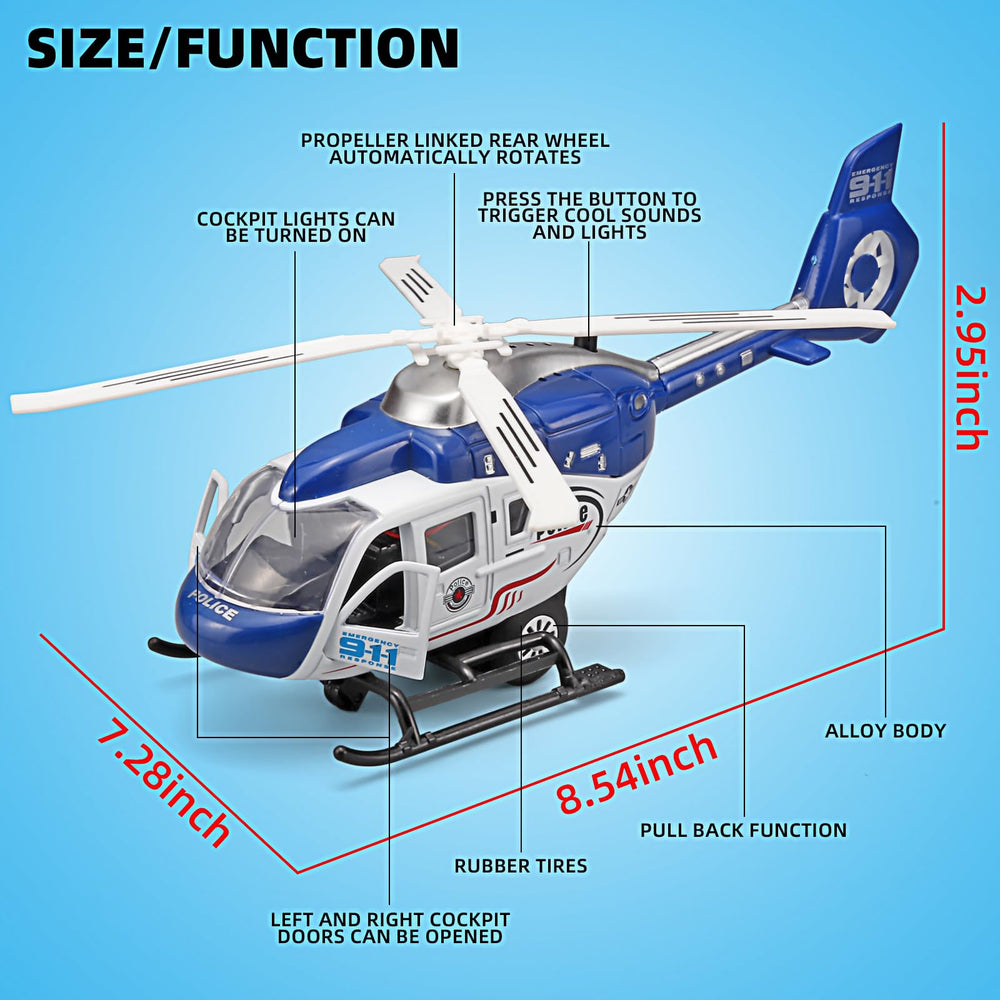 NOVAFUSION helicopter toy lights and sound enhance sensory engagement