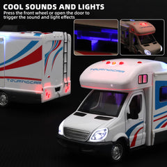 NOVAFUSION Toy Camper White light and sound enhance interactive pretend trips.