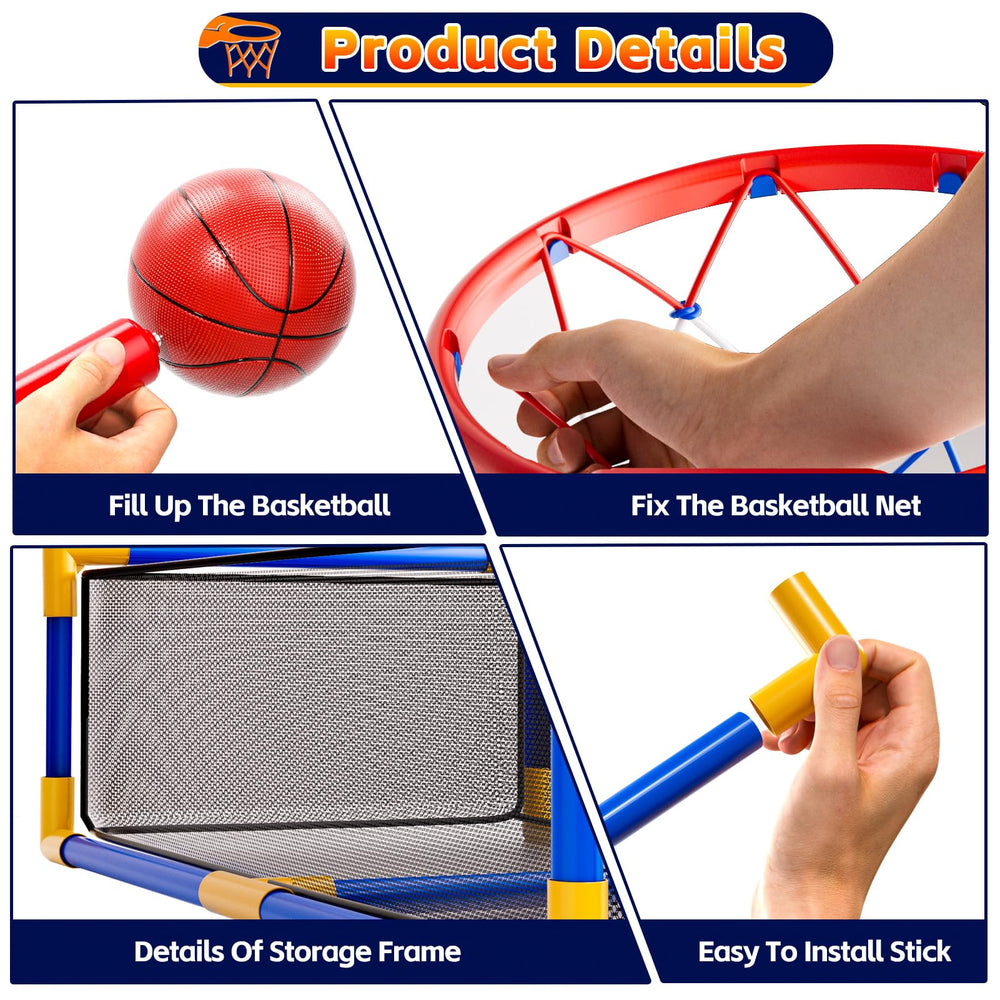 Novaluki storage basket keeps toys organized after play
